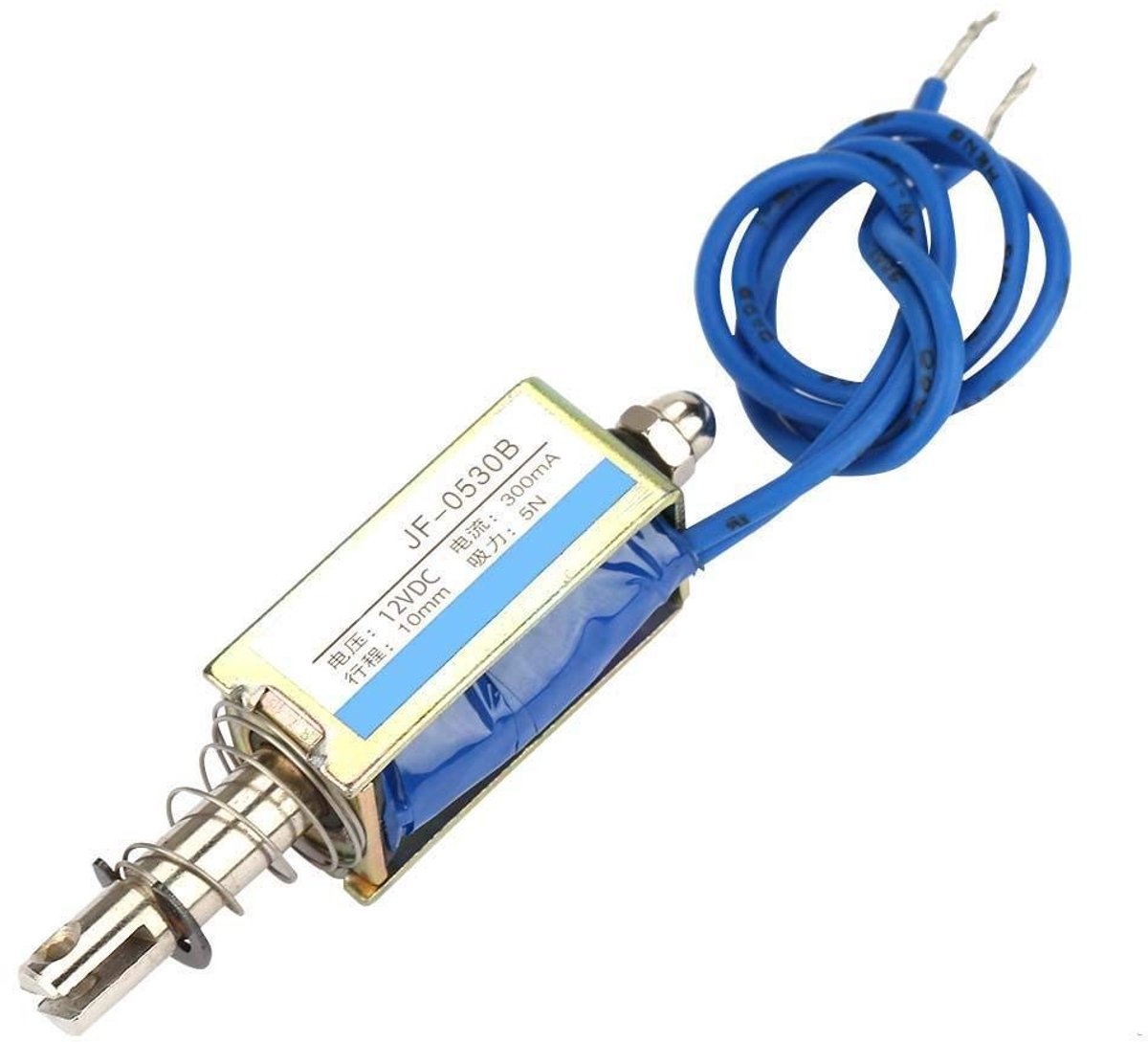 Solidchoice - Dailygoody - 12V DC Elektromagneet - Automatisering Controller - 5N Intrekbaar - DC Pull Elektromagneet - 10mm Bereik - Geschikt voor Diverse Toepassi..