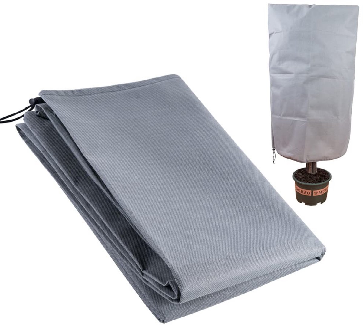 Solidchoice - Dailygoody - Plantfleece - Vorstbeschermingshoes - Bescherming voor je planten - 80 x 100 cm - Tuindeken tegen vorst - Geschikt voor buitengebrui