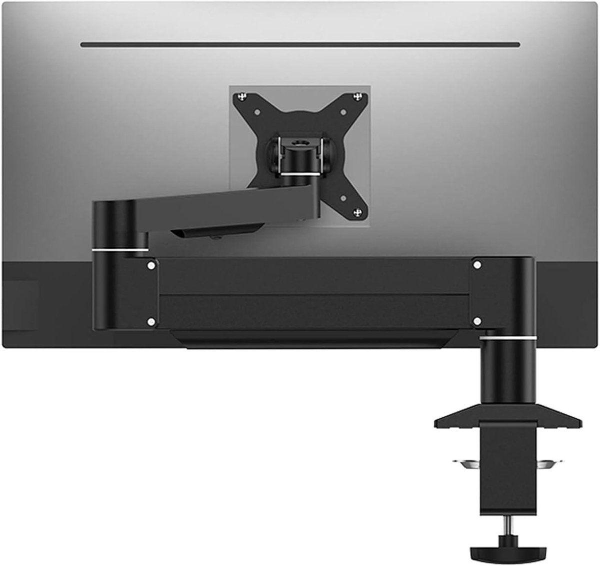 Monitorstandaard - Armmontage - Bureau Organisatie - Verstelbare Gasveer - 22-43 inch - Zwart