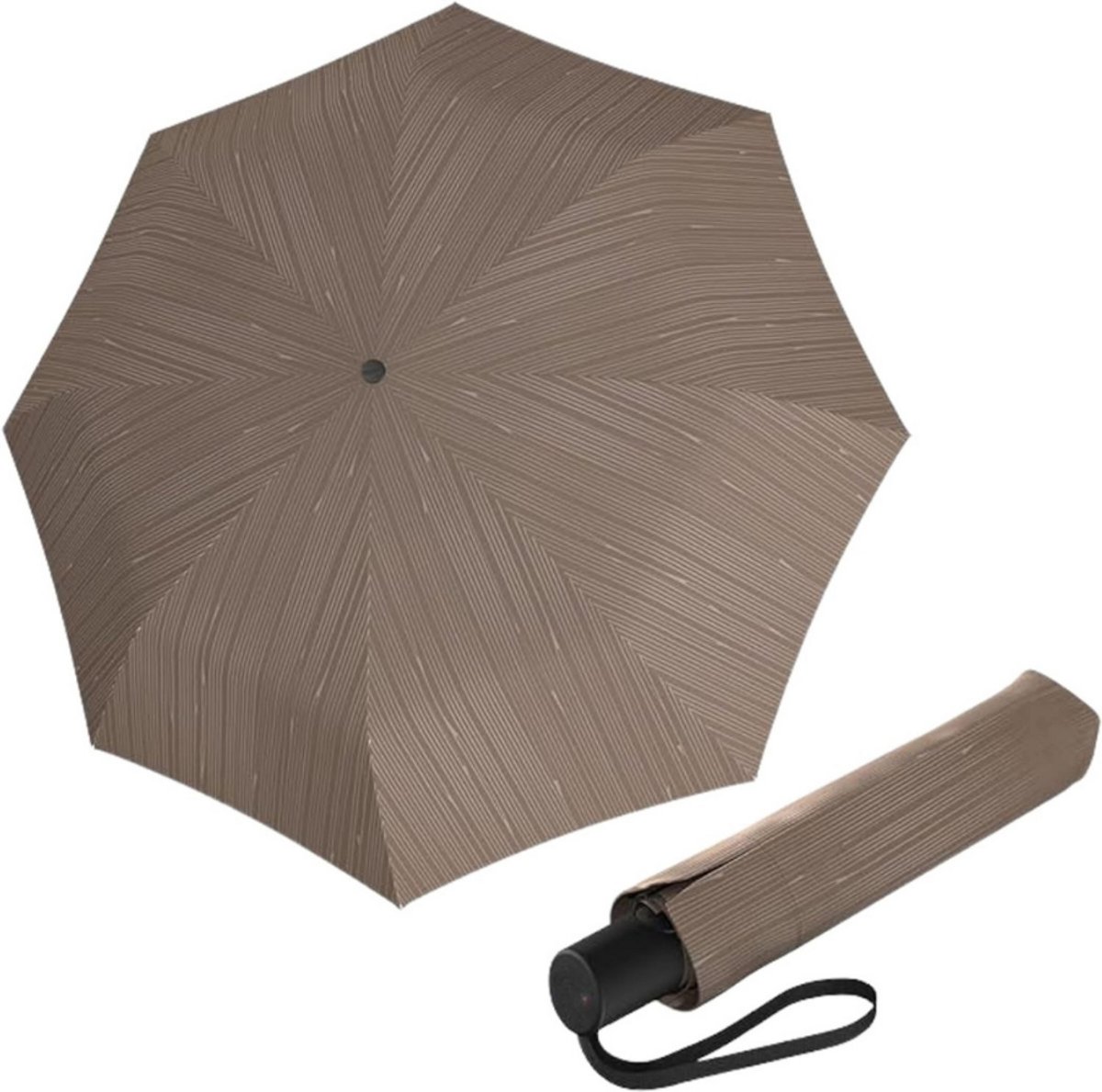 Zakparaplu - 97 cm - 8 Ribs - Mini Paraplu - Reisparaplu Klein - Compacte Paraplu - Opvouwbaar - Windbestendig - Lichtgewicht - UV-Bescherming - Fontein Aarde - van Imperatoris