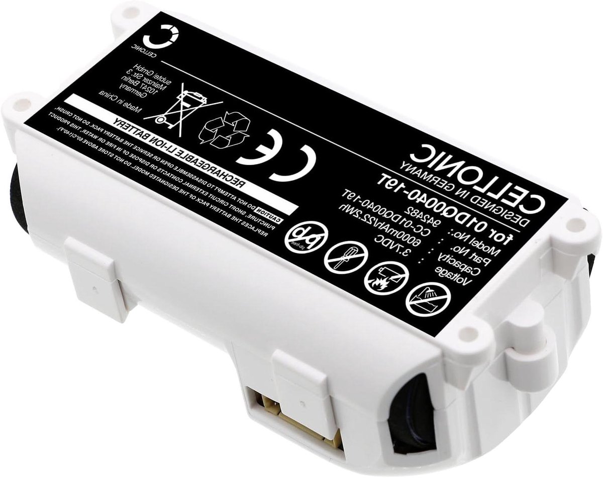 Reserve Batterij - Accu Vervanging - Camera Voeding - Hoge Capaciteit - 6000 mAh - Zwart