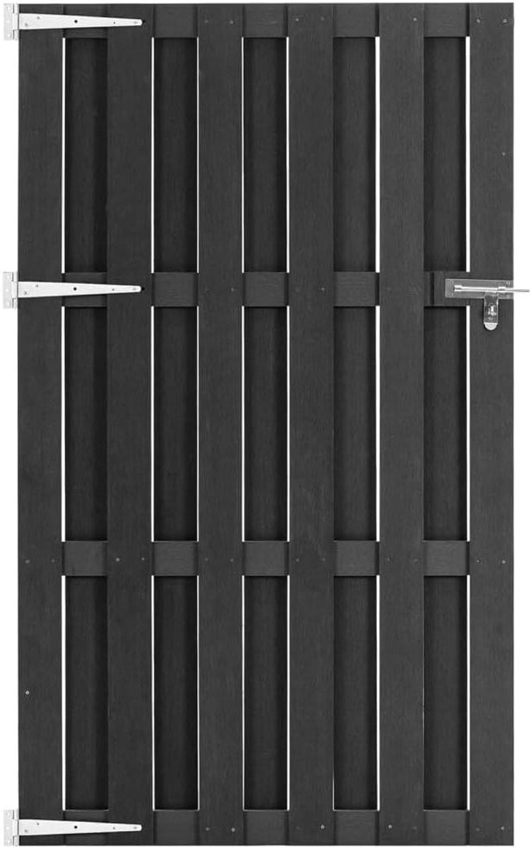 Tuinpoort WPC - Hekwerk Poort - Buiten Toegang - Weerbestendig Materiaal - 100x180 cm - Gr