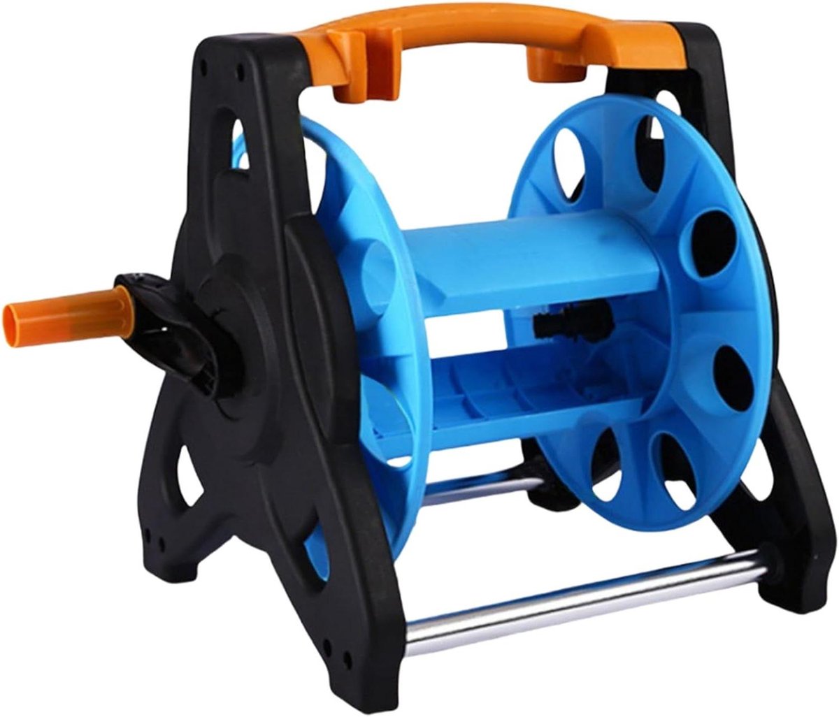 Tuinslanghaspel - Slangwagen - Slangen Opbergen - Draagbaar Met Wielen - 32 cm - Grijs