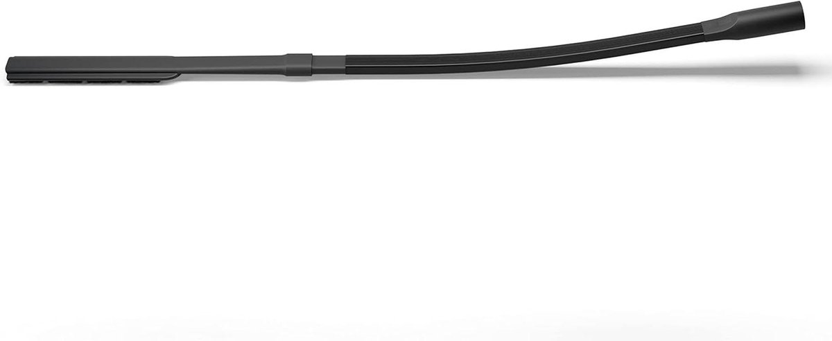 Plat Mondstuk - Spleetzuigmond - Onder Lage Meubels - Extra Flexibele Verlenging - 80 cm Bereik - Zwart