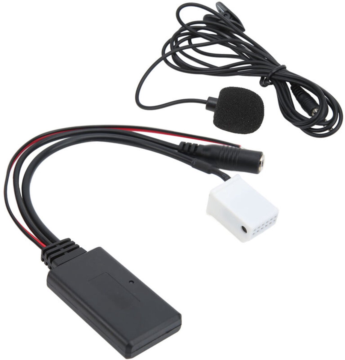 Draadloze Bluetooth 5.0 automodulegeschikt voor Citroën C2, C4, C5, C6 en C8 modellen; zwart, geschikt voor handsfree microfoon.
