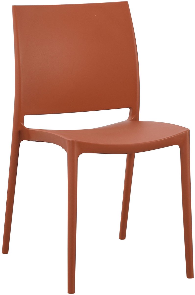 CLP Meton Tuinstoel - Stapelbaar - Onderhoudsvriendelijk - Weerbestendig - terracotta