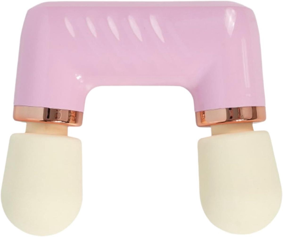 Mini Percussie Massager - Handmassageapparaat - Spierontspanning - Dubbele Massagesteun - 18 x 15.2 cm - Crèmegeel