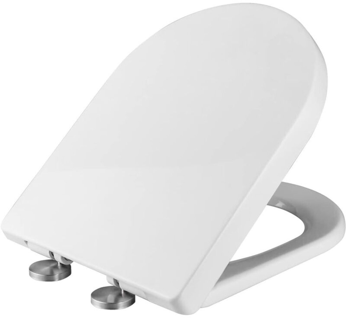 U-vormige toiletbril - Toiletpot met valrem - Toiletbril met softclose - Universele toiletbril - Wit