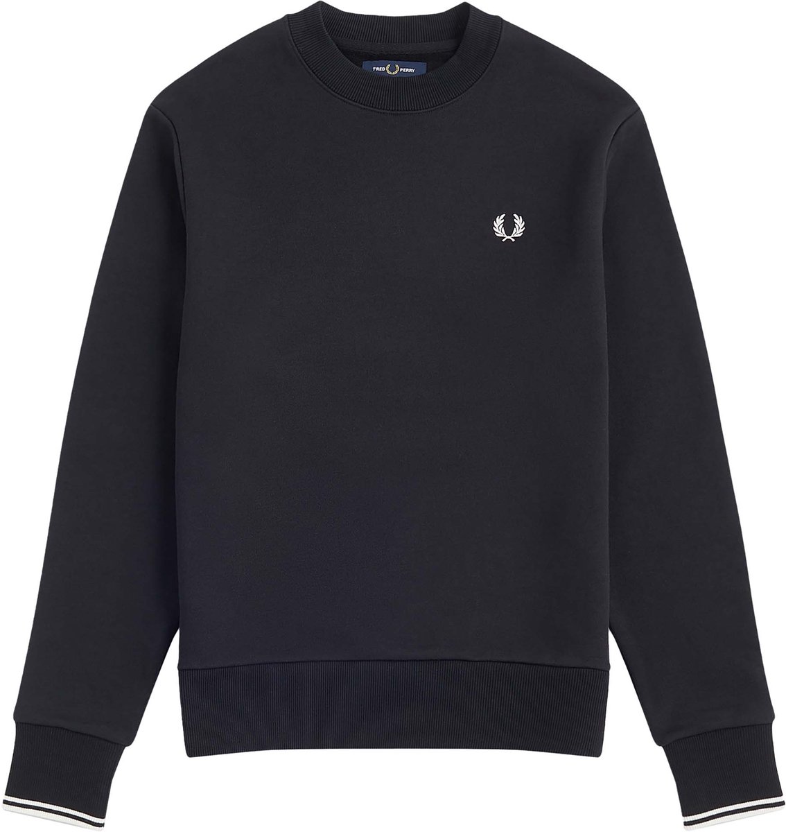 Fred Perry Crew Neck Sweatshirt Zwarte Sweater-3XL