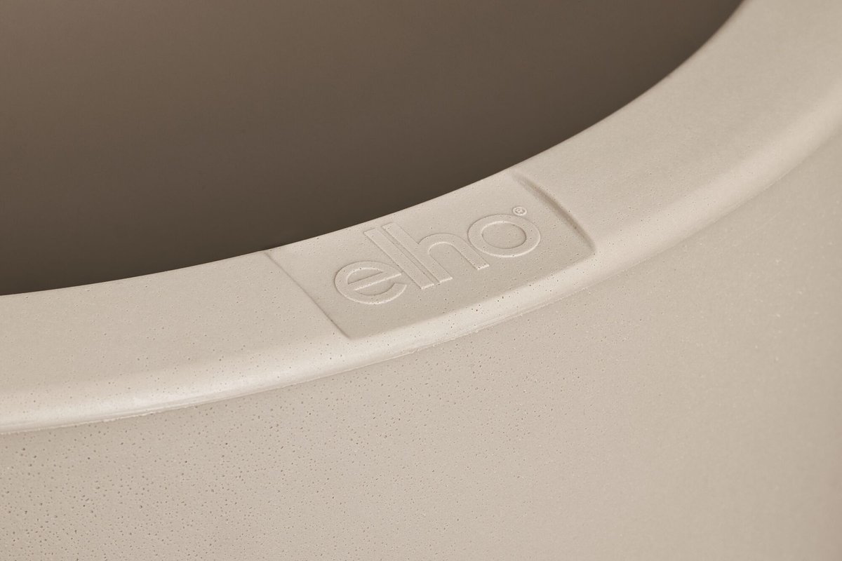 Elho June Round High 40 - Pot résistant aux UV et à la décoloration