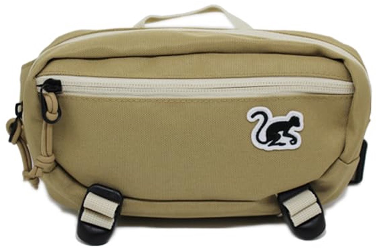Crossbody heuptas - Hondentas - Unisex tas voor volwassenen - 1,5 liter - Gerecycled (zandkleur)
