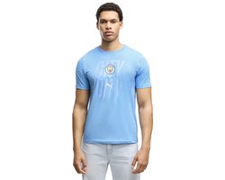 Puma Manchester City Fc Culture T-shirt Met Korte Mouwen Blauw S Man