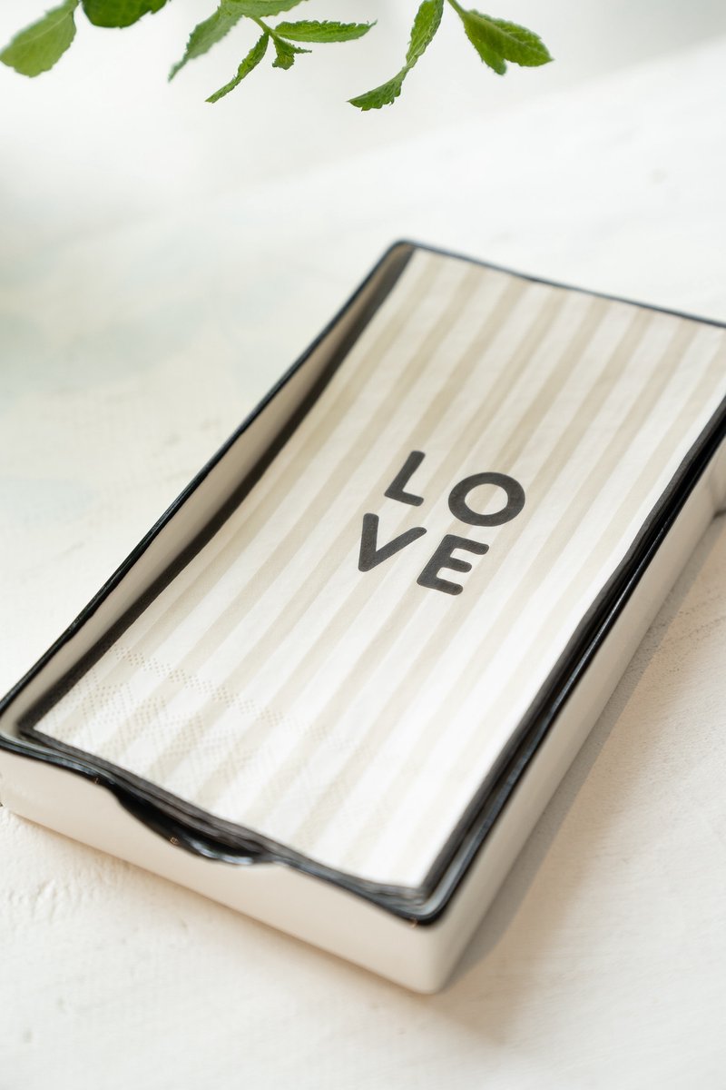 Zusss Cadeauset - Servetten En Servethouder - Verjaardag - Cadeau Wit