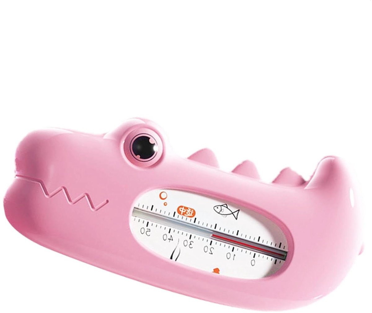 Badthermometer Krokodil - Baby Bad Speelgoed - Veilig Baden - Nauwkeurige Meting - 12.7 cm Lengte - Roze