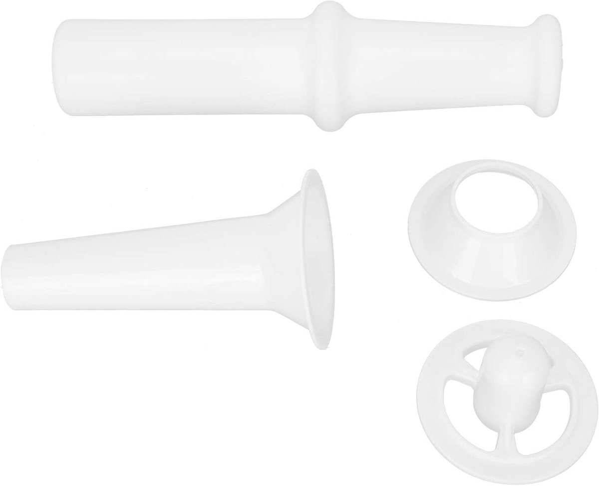 Vleesmolen Accessoires - Worstmaker Set - Zelf Worst Maken - Compleet met Duwer - Voor 7# Molens - Zwart