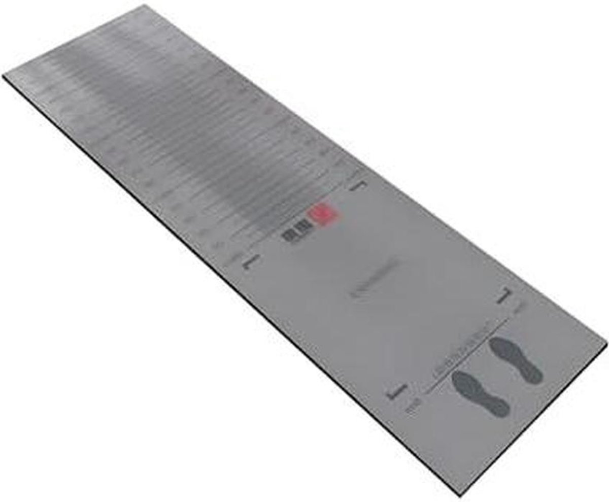 Verspringmat - Oefenmat - Atletiek Training - Antislip Geluidsarm - 250x90 cm - Grijs
