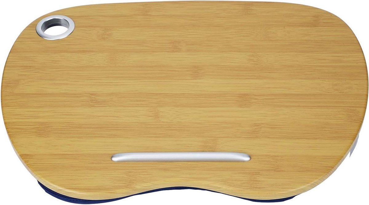 Laptop Schootbureau - Werktafel Bed - Thuiswerken Ontspannen - 3-in-1 Functionaliteit - 40x30 cm - Blauw