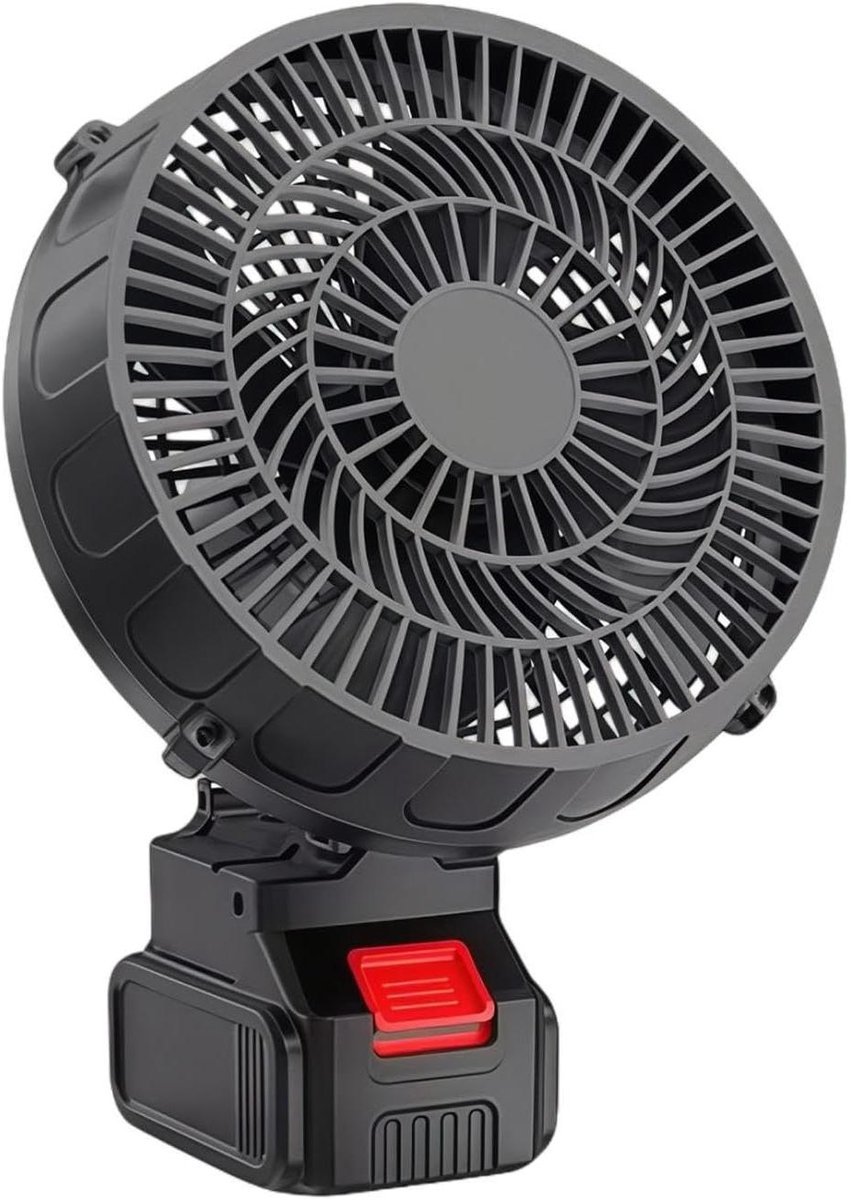 Draagbare Ventilator - Stil Bureaumodel - Binnen en Buiten - Borstelloze Motor - 275 cm Hoog - Zwart