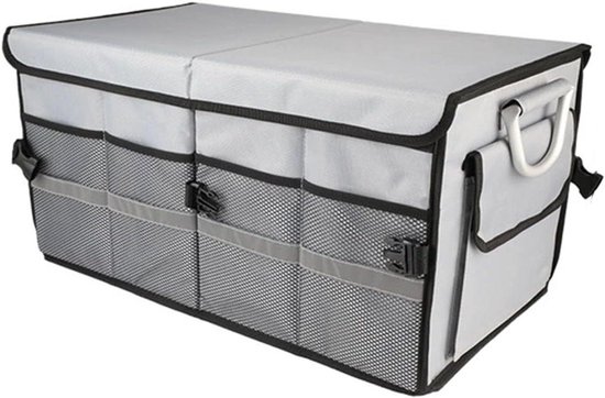 Kofferbak Organizer - Autotas Opbergen - Auto Opruimen - Opvouwbaar Waterdicht - 55L Capaciteit - Grijs