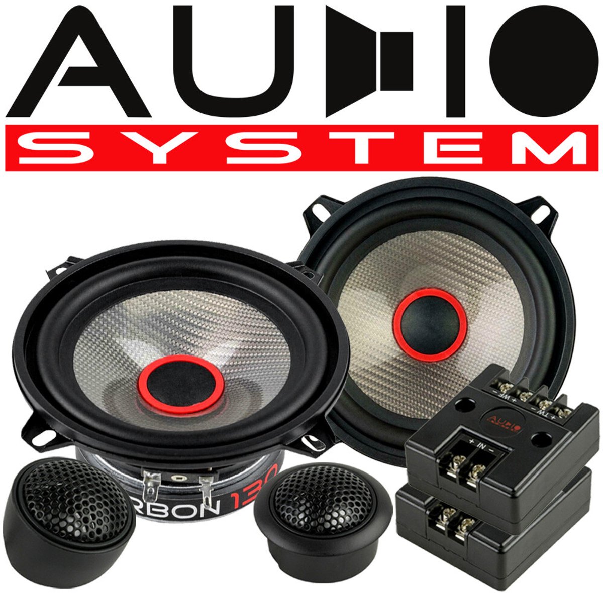 Audio System Carbon 130, 13 cm component set / Composet / Autospeakers / luidsprekers