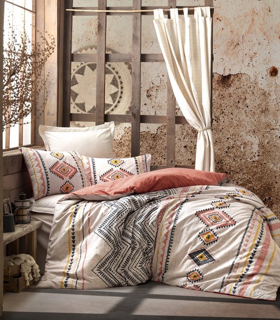 L'Essentiel Maison - Dekbedovertrek - Ranforce - Terracotta - 240x220 — afbeelding 3