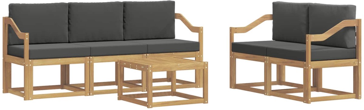 vidaXL - Buiten - bank - set - 6 - st