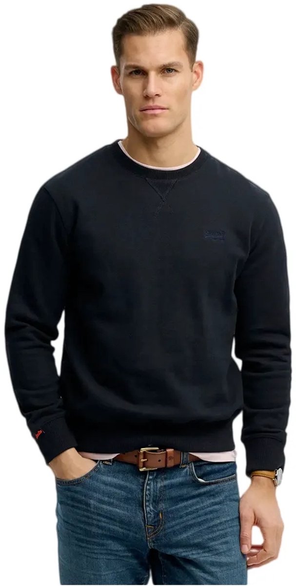 Superdry Essential Logo Crew Sweatshirt L Man Marineblauw