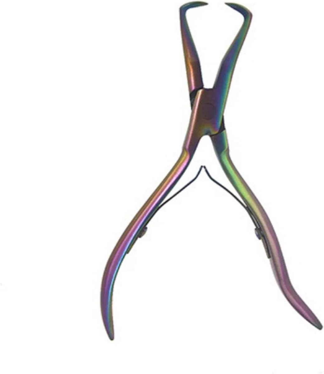 Extensietang - Haarverlenging Tang - Haarstyling - Roestvrij Staal - 127 cm - Zilver