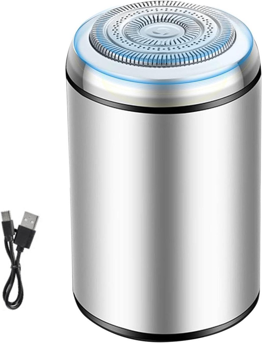 Elektrisch Scheerapparaat - Draagbaar Scheerapparaat - Glad Scheren - Waterdicht IPX7 - Compact Formaat - Zilver