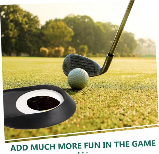 Golf Oefenbeker - Putting Cup Trainingsvlag - Golfspel Verbeteren - Verwijderbare Plastic Plaat - 19x16.3x3cm - Multi van GOLF — afbeelding 5