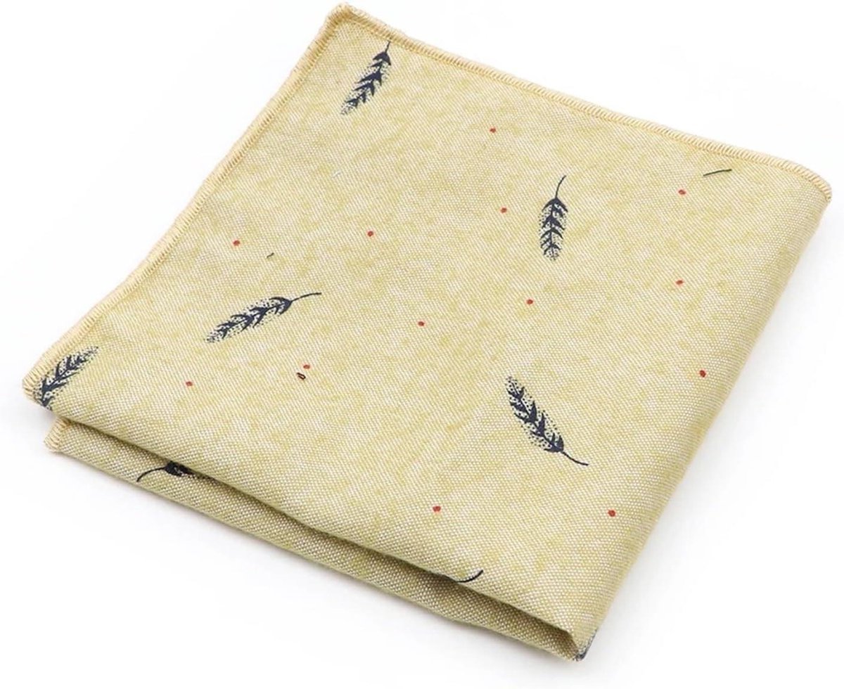 Heren Zakdoeken - Katoenen Pochetten - Dagelijks Gebruik - Zachte Textuur - 25x25 cm - Veelkleurig