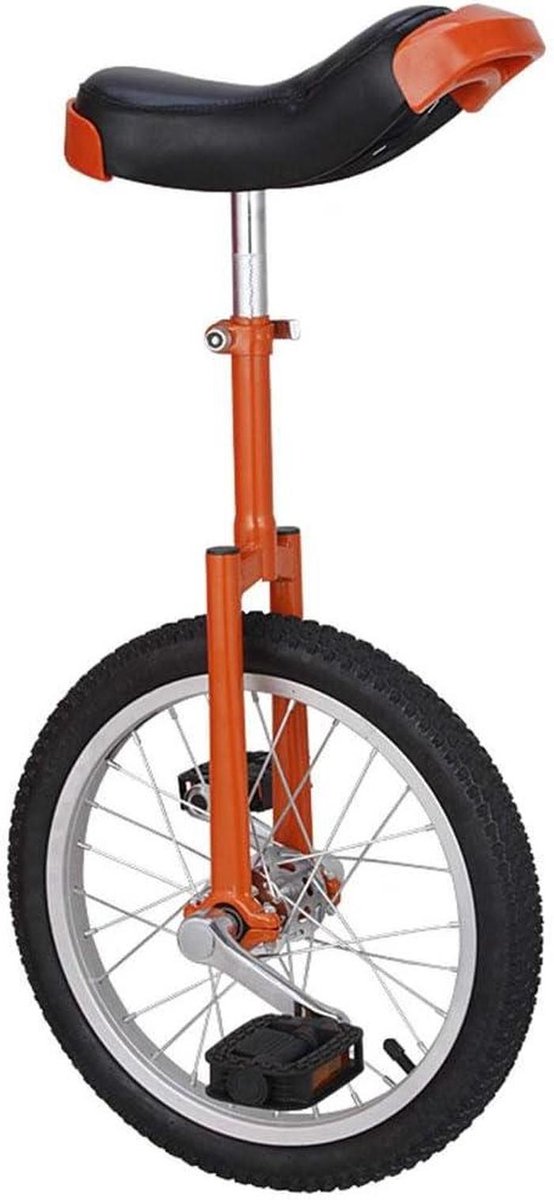 Eenwieler - Single wheel bike - Buitensporten en fitness - Verstelbaar zadel - 20 inch wiel - Rood