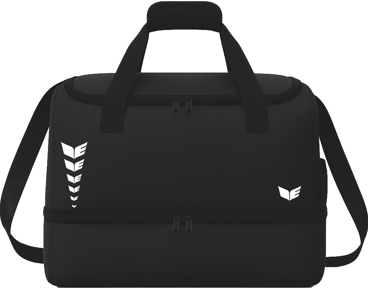 Erima Intro Line (Size Large) Sporttas Met Bodemvak - Zwart | Maat: L