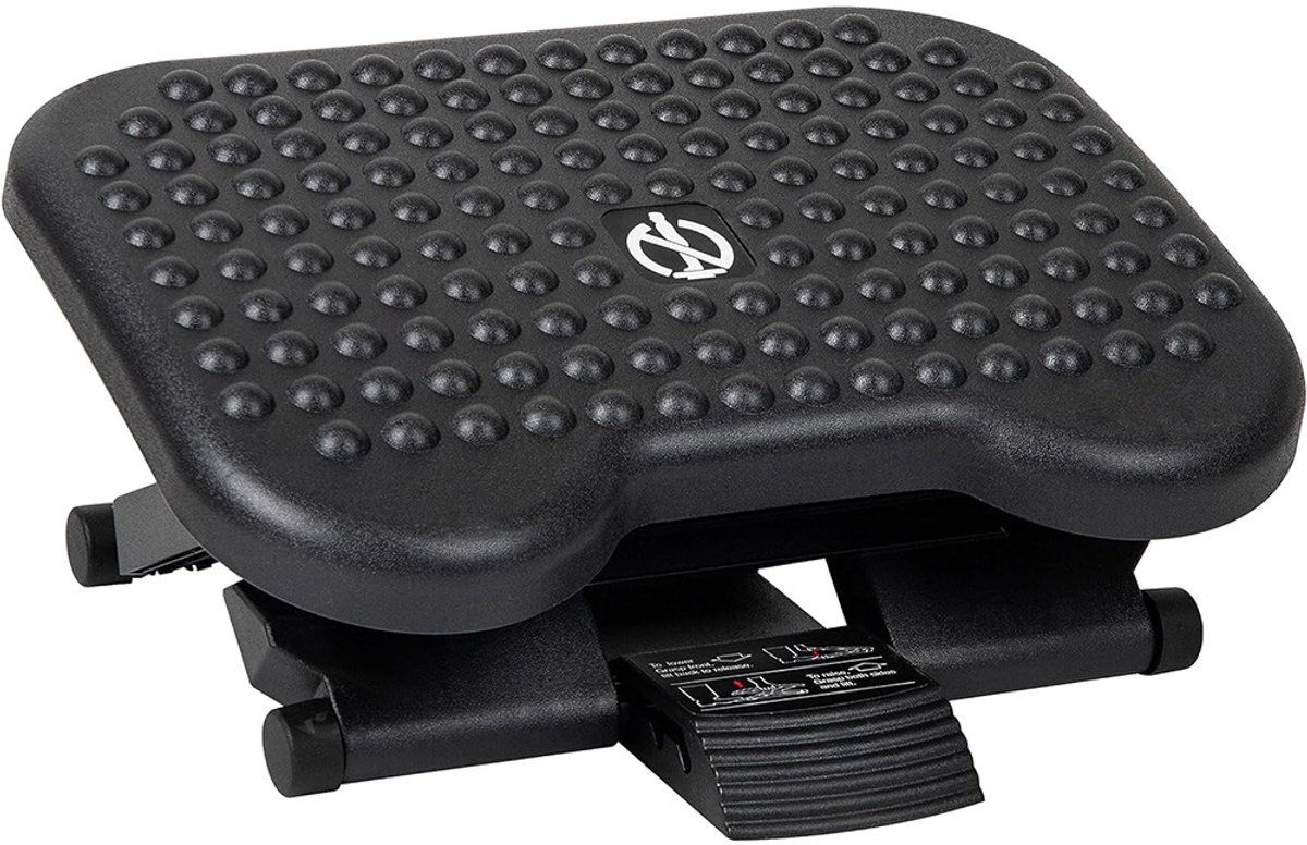 Voetensteun Bureau - Verstelbaar in 3 hoogtes - Voetenbankjes - Ergonomisch & Verstelbaar Voetenbankje - Anti-Slip voor Betere Houding - Zwart