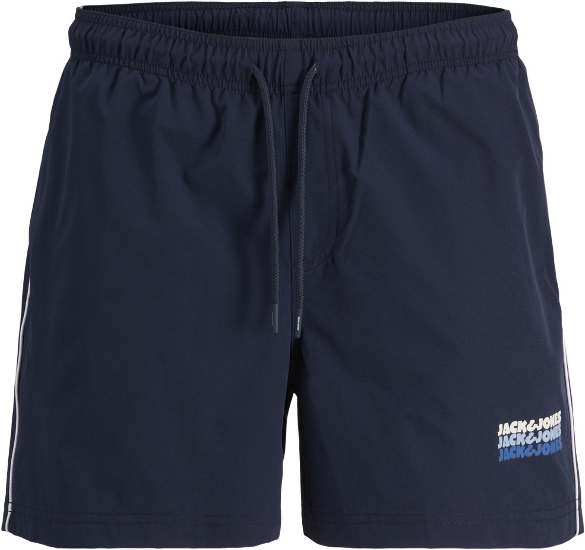JACK & JONES - JPSTMAUI SUNRISE TRIPLE LOGO SWIM SHORTS - Heren Shorts - Navy Blazer