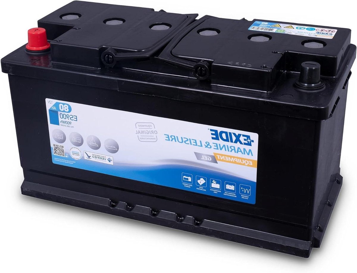 Marine Accu - Vrijetijdsaccu Multifit - Energievoorziening - Gel technologie - 80 Ah - Niet gespecificeerd