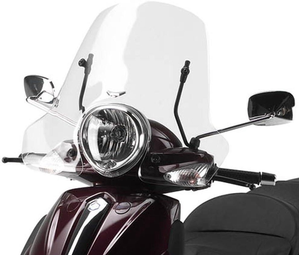 Motor Voorruit - Windscherm Motor - Bescherming Tegen Wind - Voertuigspecifieke Pasvorm - 61 x 51 x 14 cm - Transparant