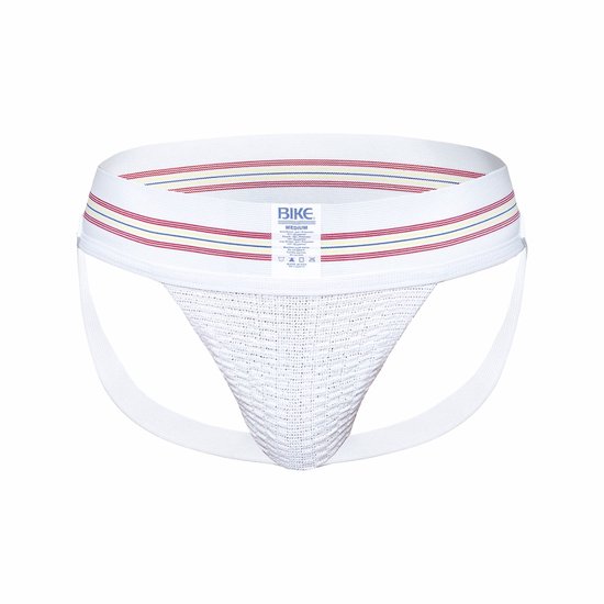 BIKE Original 3 Inch Jock White - MAAT L - Heren Ondergoed - Jockstrap voor Man - Mannen Jock