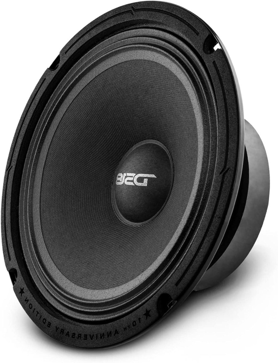 Basluidspreker - Middenlaag speaker - Feest thuis - Hoge gevoeligheid - 20 cm diameter - Zwart