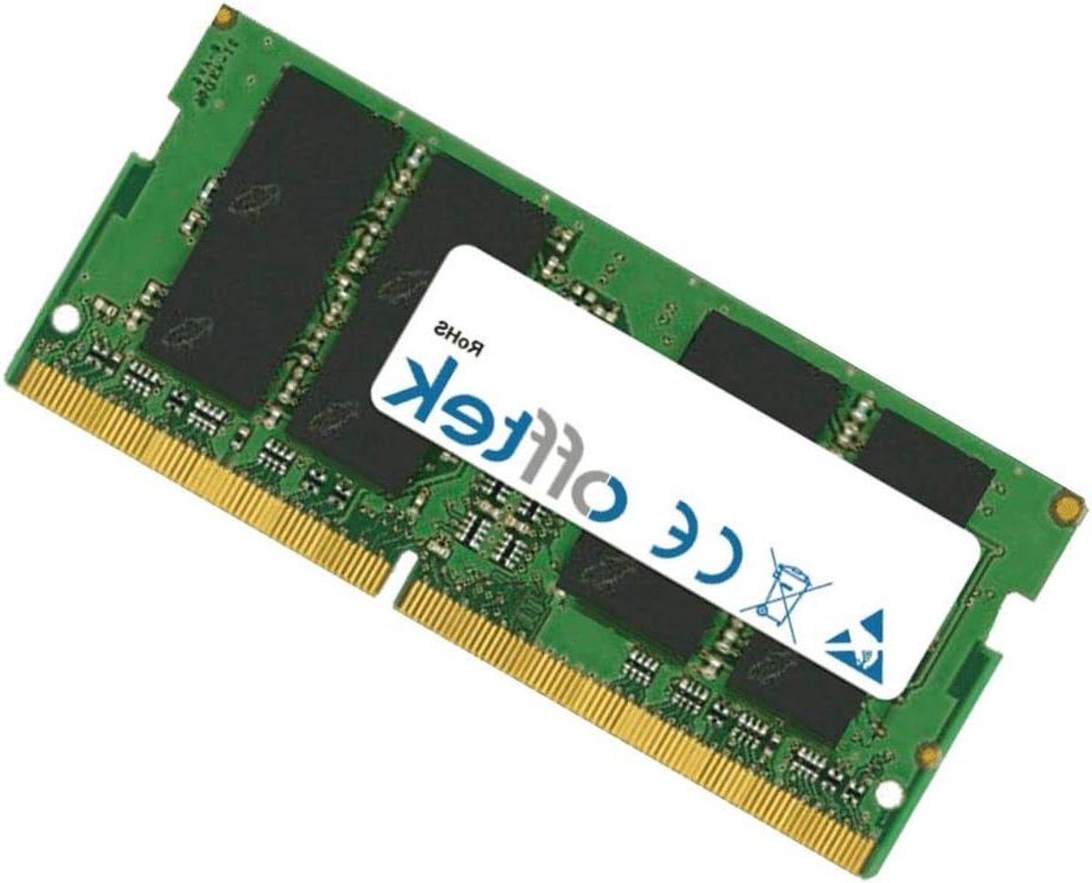 RAM-geheugen module - Werkgeheugen laptop - Prestaties verbeteren - 100% compatibel - 16GB DDR4 - Zwart