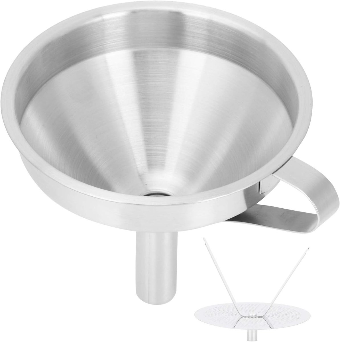 Grote RVS Trechter voor het Scheiden van Olie, Bier, Koffie en Water in de Keuken (15CM)