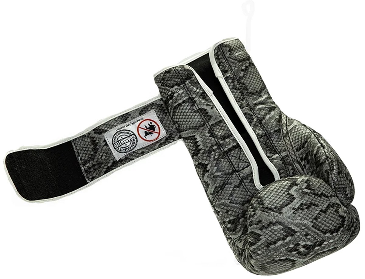 Bokshandschoenen Snake Nihon | slangenprint & Witte details