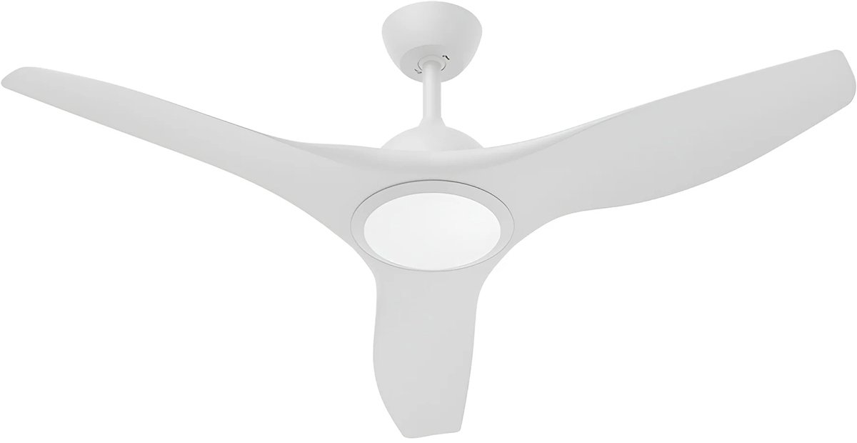 Plafondventilator met Lamp - Kingtron Vivid - Aanpasbare Lichtkleur 3000K-4000K-6500K - Afstandsbediening - Wit