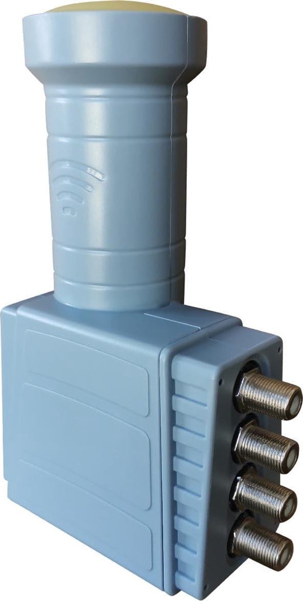 Quad LNB - Satelliet Converter - TV Signaal Ontvangen - Lage Ruisfactor 0.3dB - 40mm - Wit