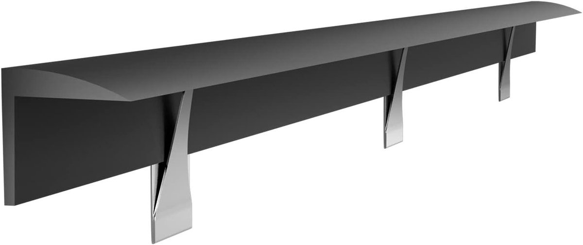 Spleet Covers - Afdichtingen Keuken - Keuken Reinigen - Roestvrij staalclips - 25 inch - Zwart