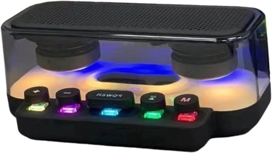 Draagbare Bluetooth Speaker Soundbar met RGB Verlichting, Rijke Bas, USB, Type-C, TF-kaart, Microfoon 20×11.5×8 cm