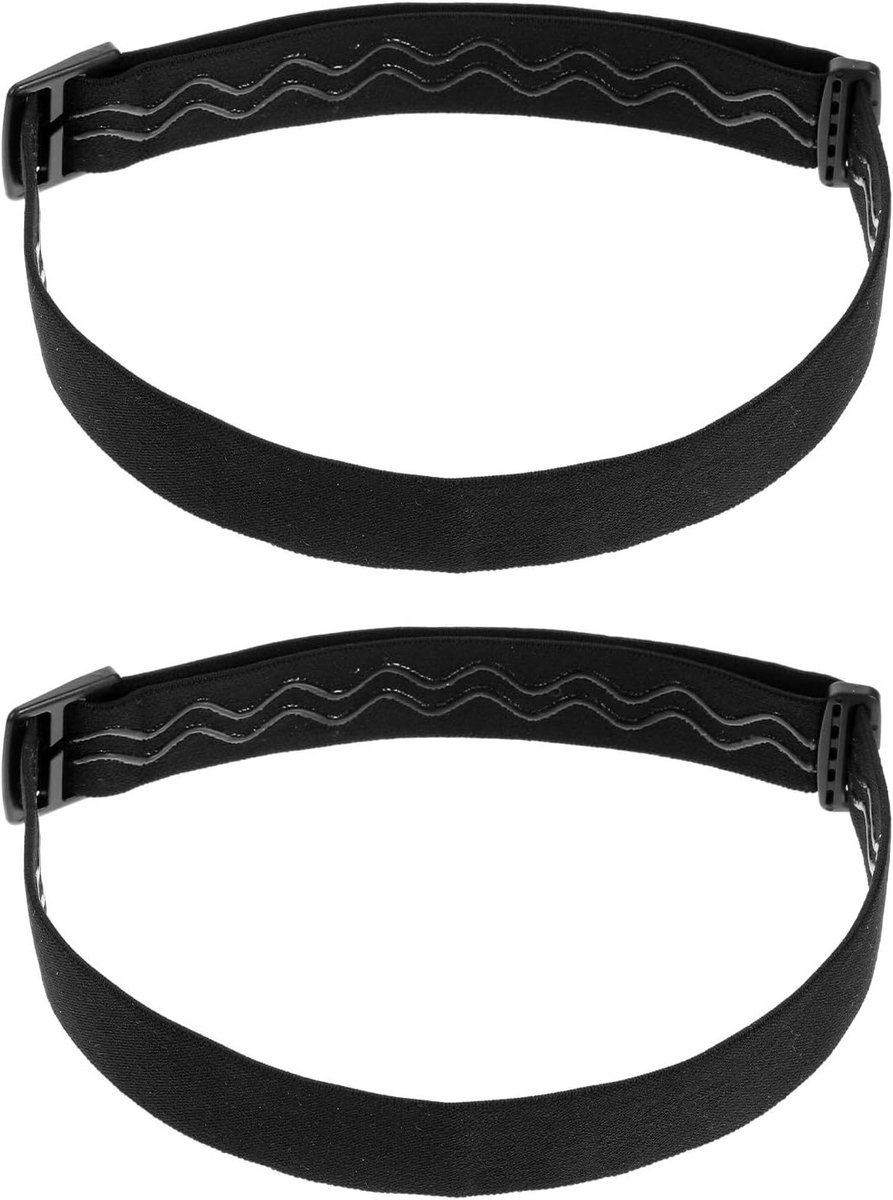 Verstelbare Elastische Hoofdlamp Bands - 2 Stuks Vervangbare Hoofdband, Comfortabele en Duurzame Accessoires voor Hoofdlampen