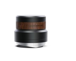 Koffie Distributeur - Espresso Gereedschap - Espresso Bereiden - Zelfnivellerende Basis - 54mm - Zwart Walnoot