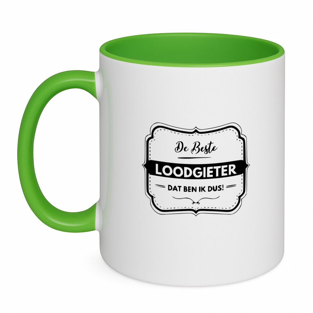 Hacebo® - De beste loodgieter dat ben ik dus koffiebeker groen - Loodgieter - Vrienden familie - thee mok - koffie beker - Collega - Cadeau - koffiemok - 350 ML inhoud