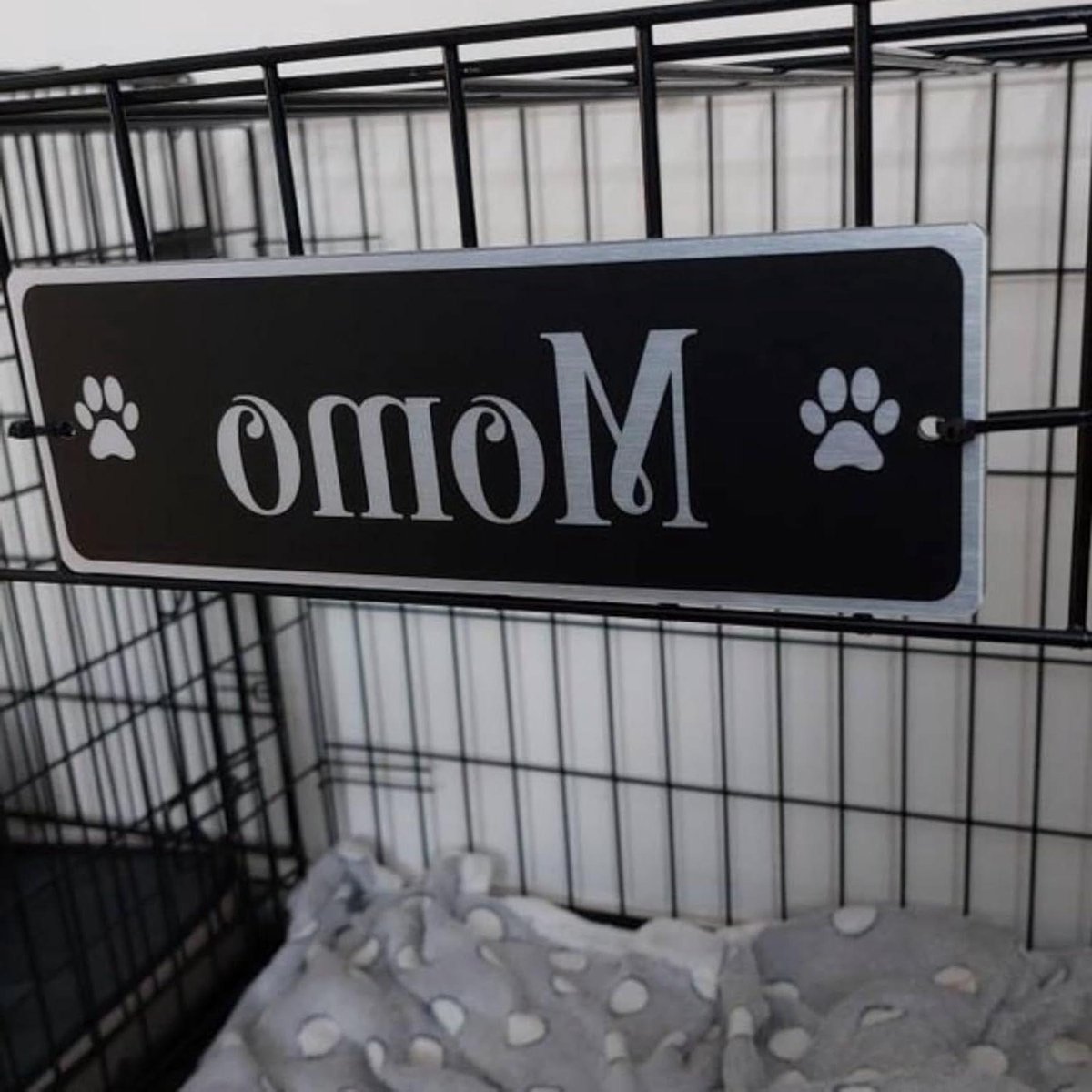 Naambord Hond - Huisdier Accessoires - Hok Personaliseren - Gepersonaliseerd Ontwerp - 30x10cm - Meerdere Kleuren